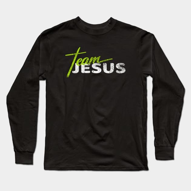 Super Team Jesus Christ Catholic T-Shirt for Prayer Group Long Sleeve T-Shirt by jonathanptk